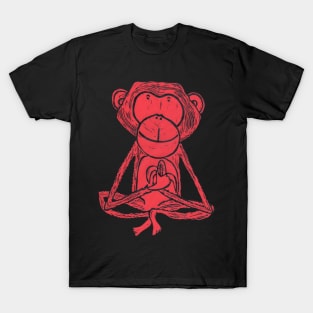 Monkey, Cheeky Monkey, red T-Shirt